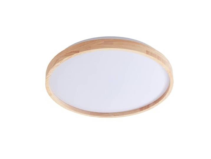 Lindby LED Deckenlampe Smart Home in holz, dimmbar Deckenleuchte rund