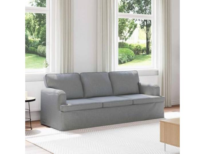 ZQQLVOO Sofa Hellgrau 201 x 80 x 85 cm Stoff Modular Design, Metallgestell, Atmungsaktiv, Wohnzimmer, Schlafzimmer