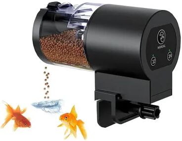 Daily Deals Depot Automatic Fish Feeder For Aquarium,100ml Capacity Auto Fish Feeders Easy To Set Up With Battery Automatic Fish Feeder For Aquarium,100ml Capacity Auto Fish Feeders Easy To Set Up With Battery