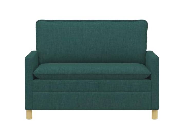KTHLBRH 2-Sitzer-Sofa, dunkelgrün, 126 cm, Stoff Abnehmbare Bezüge, dicke Kissen, Metallrahmen, flache Armlehnen