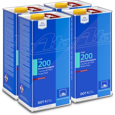 Ate 4x 5 Liter Bremsflüssigkeit Typ 200 DOT4 [Hersteller-Nr. 03.9901-6203.2]