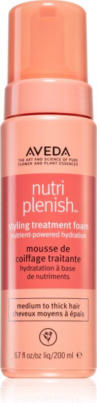 Aveda Nutriplenish™ Styling Treatment Foam mousse coiffante pour une hydratation et une brillance 200 ml