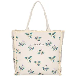 Frida Kahlo Shopper 62211 Tote Bag grau gemustert + blumen - 40