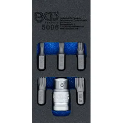 BGS Schraubendreher-Bit-Satz | Antrieb Außensechskant 10 mm (3/8"") | Innenvielza...