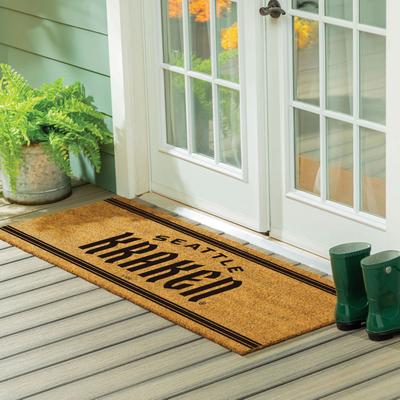 Evergreen Seattle Kraken Monochrome Indoor/Outdoor Coir Door Mat