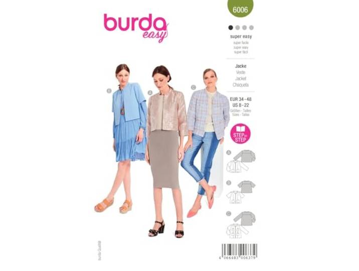 Burda Style catalogus patroon kastjas dames, maat 34-48 naainiveau: zeer licht #6006