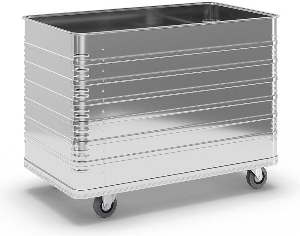 Alu-Kastenwagen, Inhalt 655 l, mit Rand- und Bodenprofil ZARGES