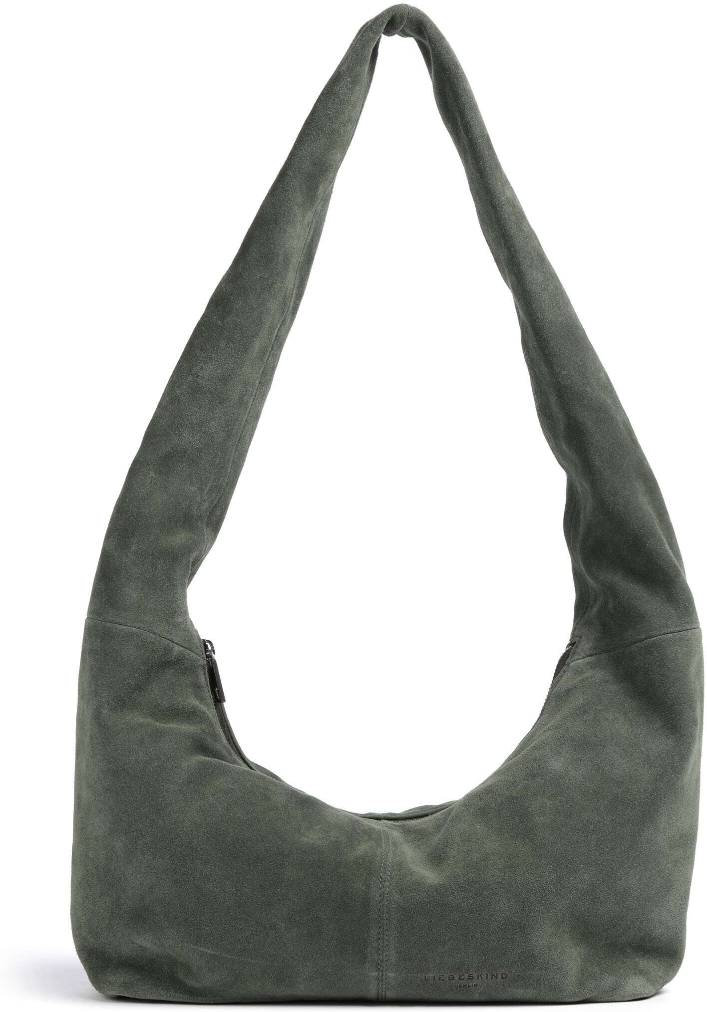 Liebeskind Bo Suede L Beuteltasche aus Leder, grün