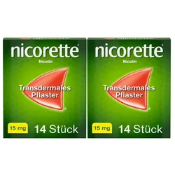 nicorette TX-Pflaster 15mg 2X14 St