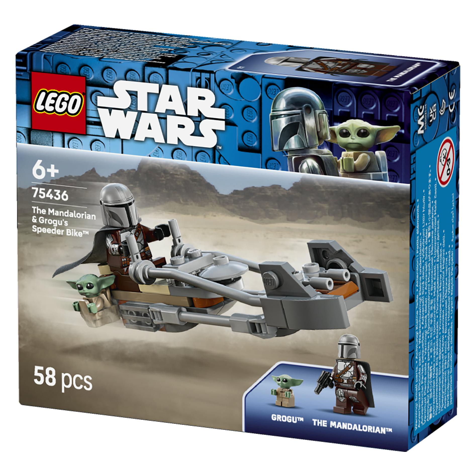 LEGO Der Mandalorianer und Grogu auf ihrem Speeder Bike (75436, LEGO Star Wars) (75436)