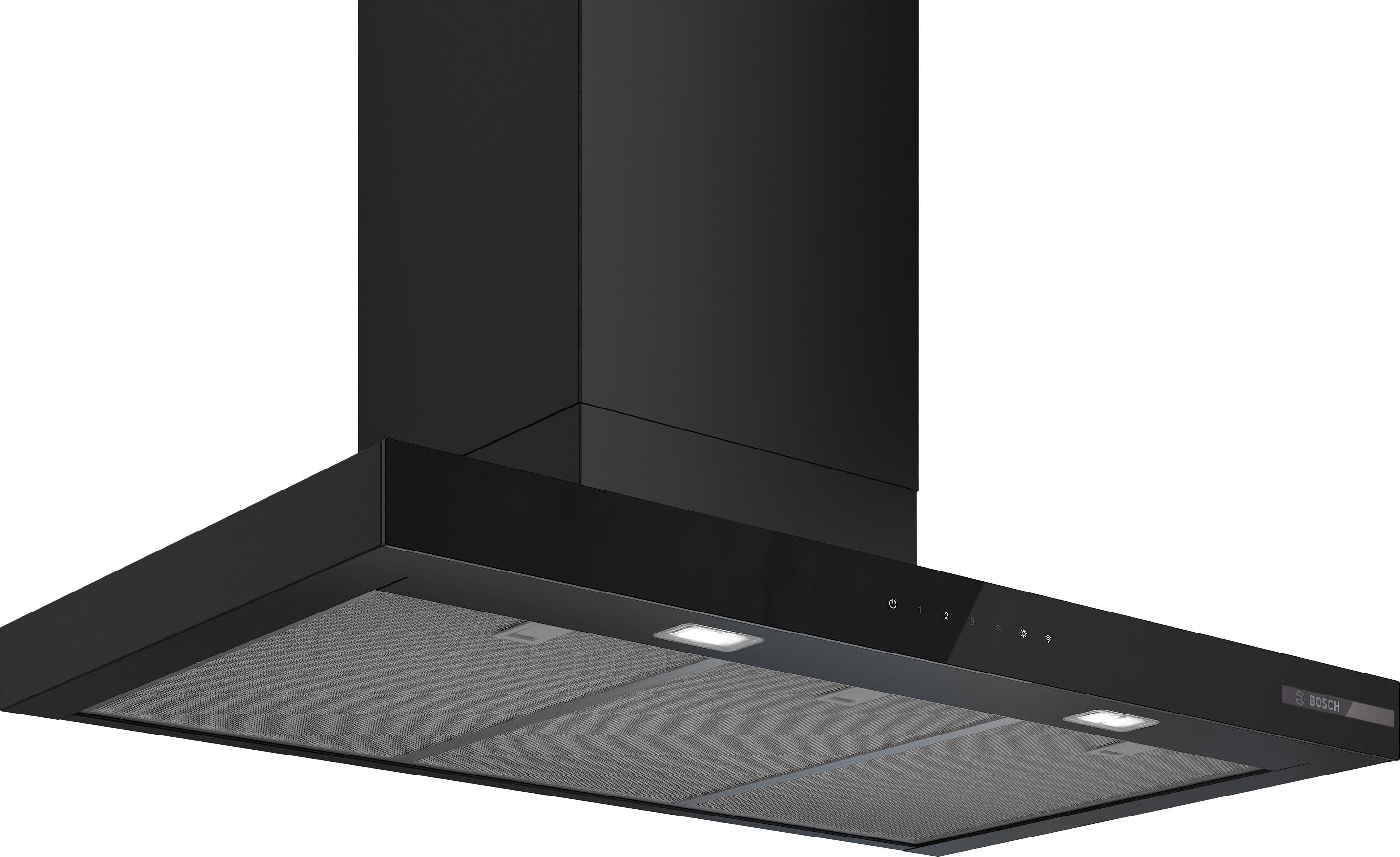 Bosch Serie 6 DWB97DN60 Dunstabzugshaube Wand 60 cm Abluft/Umluft (Schwarz)