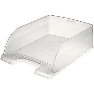 Leitz Briefablage 5233-00-03, Plus Jumbo, A4, frost, stapelbar, Kunststoff