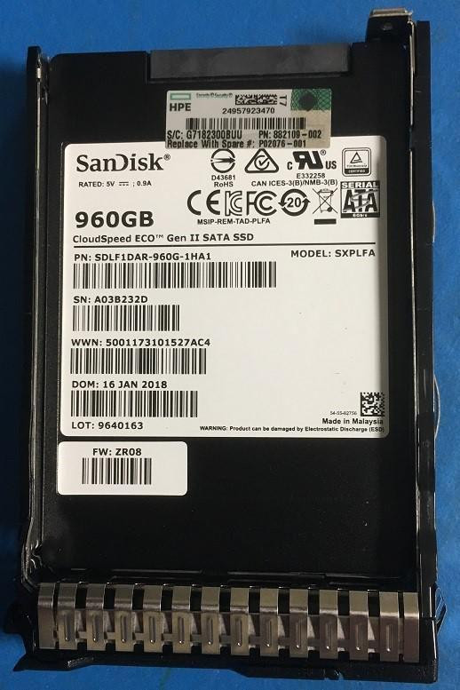 HP Enterprise 960 GB SFF SATA MU SC SSD P02076-001