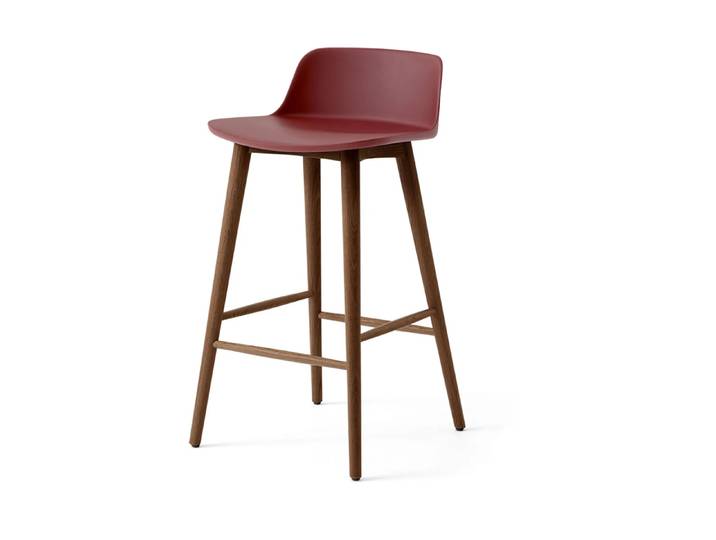 &Tradition Rely HW118 Barhocker Red brown-lackiertes Walnuss, 65 cm