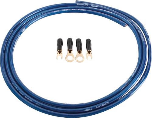 Sinuslive Car HiFi Stromkabel-Set 10mm² vergoldet