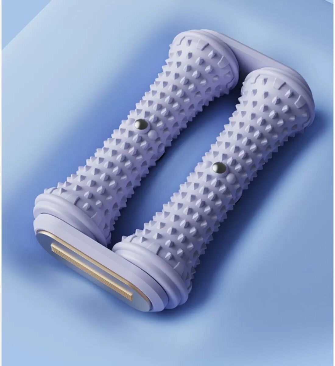INF Doppelreihen-Fußmassage-Roller – ABS, sechs-Punkt Bogenstütze, rutschfestes Design, einstellbarer Druck Blau