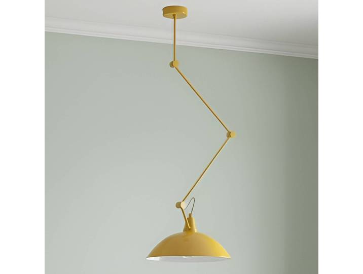 Design Hängelampe Melos ALDEX, dimmbar, gelb / orange, für Wohn- / Esszimmer, Metall, Skandinavisch, Pendelleuchte