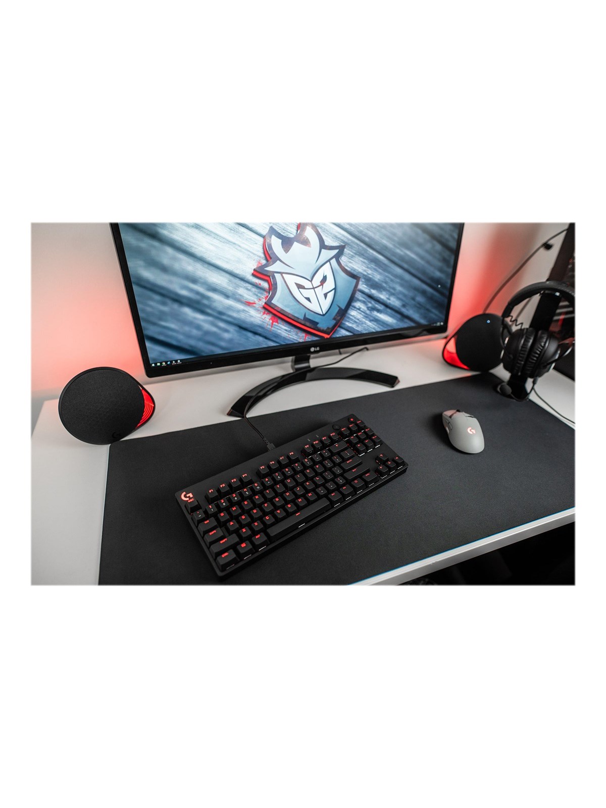 Logitech G Pro Mechanical Gaming Keyboard - keyboard - AZERTY - French - black - Gaming Tastatur - Französisch - Schwarz