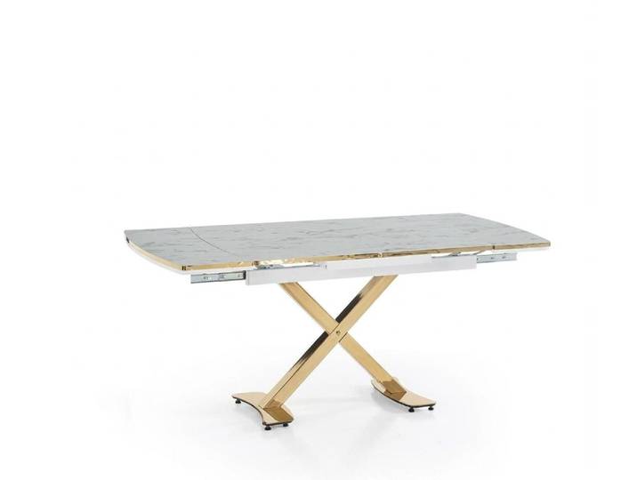 Xlmoebel Couchtisch Elegantes Weißes Tisch-Set mit 2 runden Couchtischen (Tisch-Set, 2er-Set Couchtische), Made in Europa