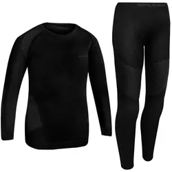 Spokey, Jungen, Funktionsunterhose, Thermounterwäsche Sokey Furious Set Jr (122, 128), Schwarz, 122, 128
