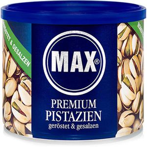MAX Pistazien Premium geröstet & gesalzen, ungeschält, 225g
