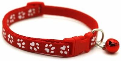 Uplifted Finds "Ultra Lightweight Adjustable ""Safety Jingle"" Pet Collar red"