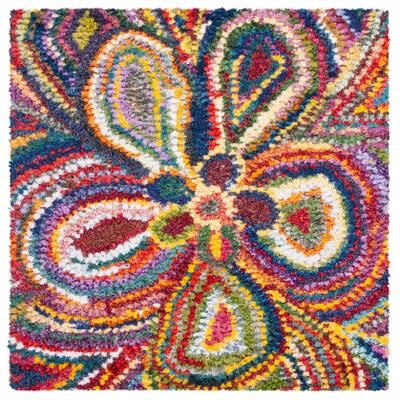 SAFAVIEH Fiesta Shag Jada Abstract Floral Rug