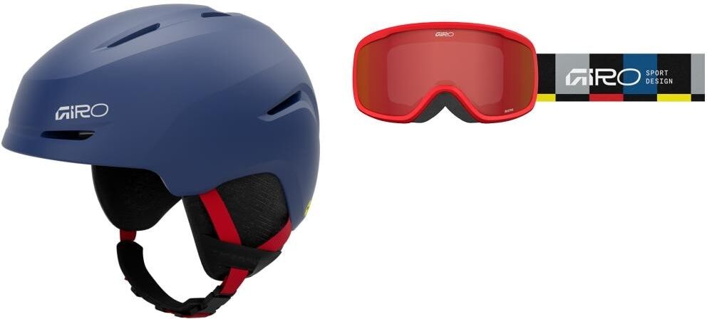 Skihelm GIRO "Flash Combo, XS", blau (bunt), Helme, Kopfumfang: 48,5cm - 50cm, Skihelm bunt Kopfumfang: 48,5cm - 50cm