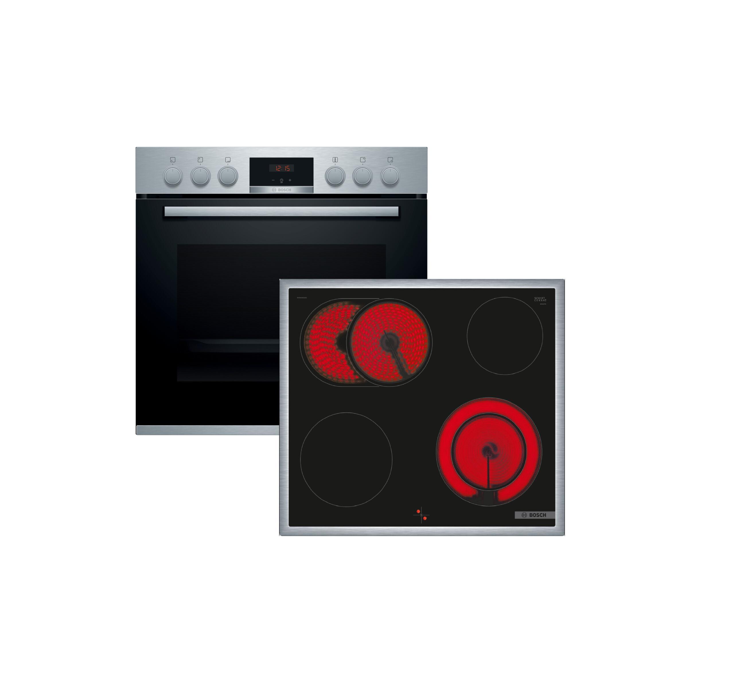 Bosch HND431CS62 Einbauherd Set Heißluft/Umluft Breite 60 cm