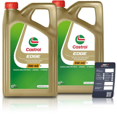 Castrol 10 L EDGE 5W-40 M + Ölwechsel-Anhänger [Hersteller-Nr. 15F710]