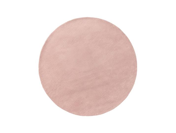 Tapis de laine rose d 100 rond