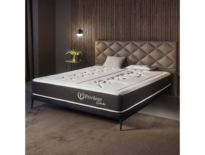 Naturalex - Privilege - Matratze 140x190 cm - Höhe 26 cm Kaltschaummatratze - 140x190 H3 - Matratze 140x190 - Öko-tex Zertifiziert - Latex Blue 7 Zonen