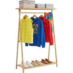 Relaxdays, Garderobe + Kleiderstange, Kleiderständer