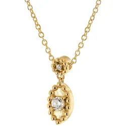 trendor 68145 Damen-Kette 333 Gelbgold mit Zirkonia