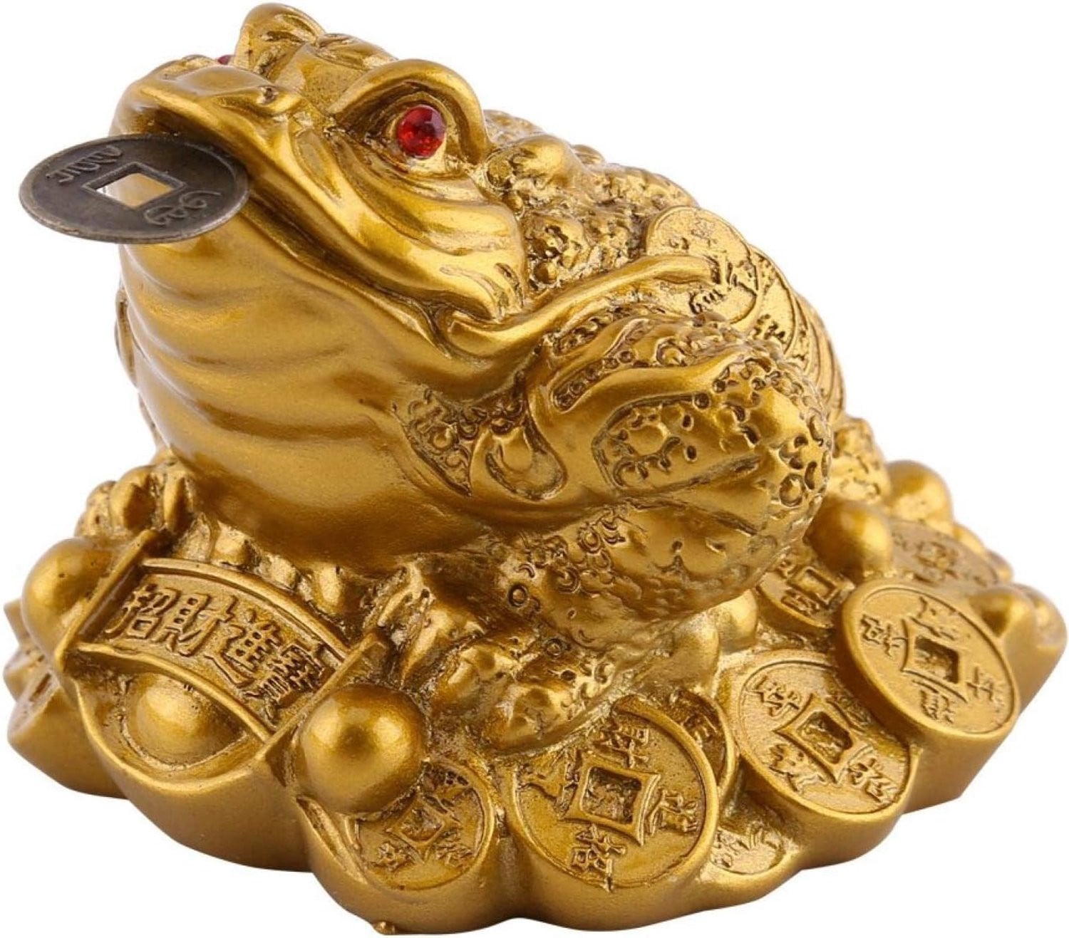 Feng Shui Chinese Geld Kikker met Munt voor Thuis en Kantoor