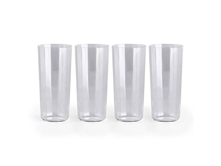 HAY - Angle Glas, tall, klar (4er-Set)