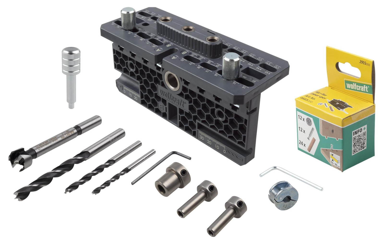 Wolfcraft set excentrische verbindingsstukken voor meubels