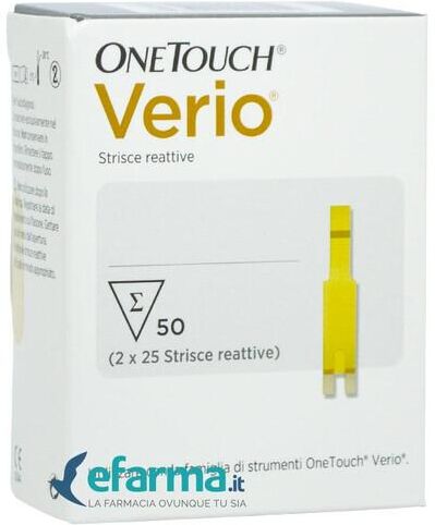 Onetouch LifeScan Verio Strisce Reattive Glicemia 50 Pezzi