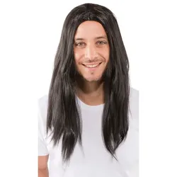 Langhaarperücke "Viktor", schwarz