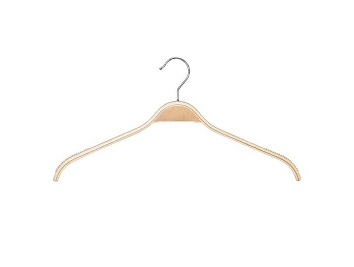 Aigentlich Kleiderbügel Schichtholzbügel, 50er Set, 45 cm 50 Holzbügel Garderobenbügel Bügel, gummierte rutschfeste Schultern, drehbarer Haken, Ladenausstattung, Ladeneinrichtung