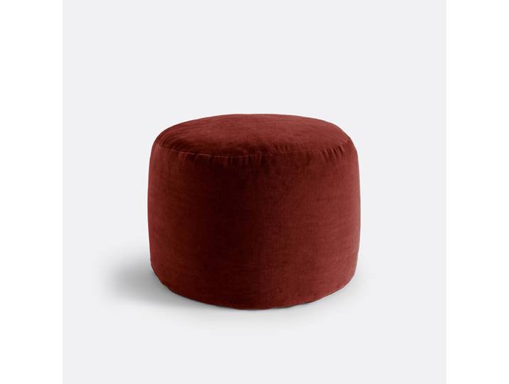 LA REDOUTE Pouf velours Velvet Rouge Grenat