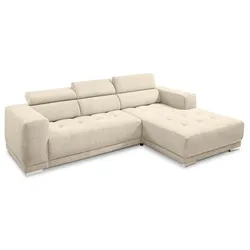 SOMETA Ecksofa Cocoon Cord Beige
