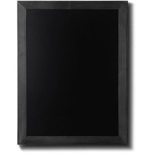 Showdown-Displays Kreidetafel Natura, schwarz, Wandtafel mit schwarzem Holzrahmen, 80 x 60 cm
