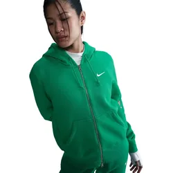 NIKE Sportswear Phoenix Fleece Kapuzenjacke Damen 324 - stadium green/sail S