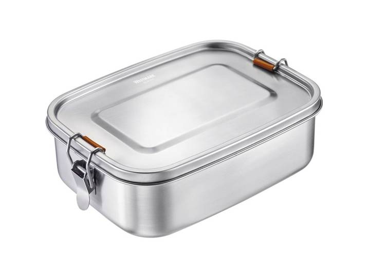 Lunchbox Westmark Edelstahl Edelstahl B 21.2 cm T 15.8 cm 1.5 l - Material: Edelstahl/Silikon - Lunchbox