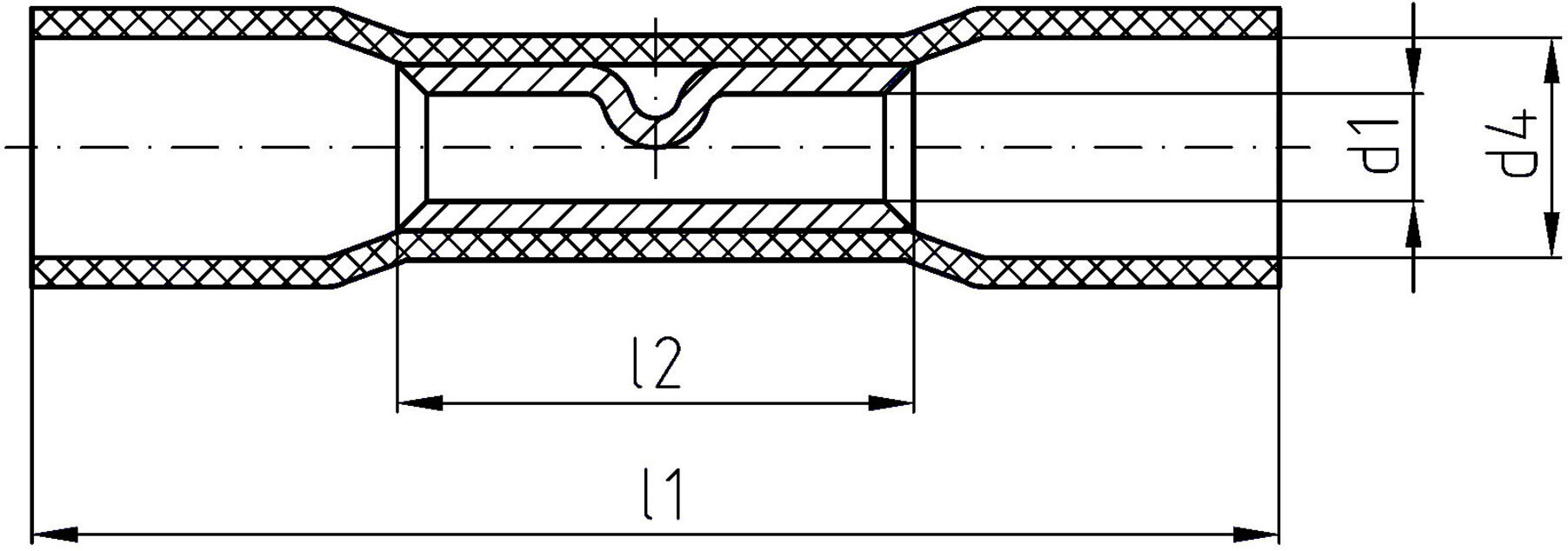 Intercable Stoßverbinder ICIQ1WSV 0,5-1qmm rot (180869)