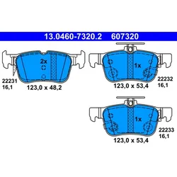 Bremsbelagsatz Scheibenbremse ATE 13.0460-7320.2 für Ford Usa Mondeo V Edge