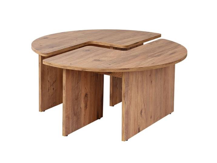 Table basse en bois marron 90 x 90 x 41 cm