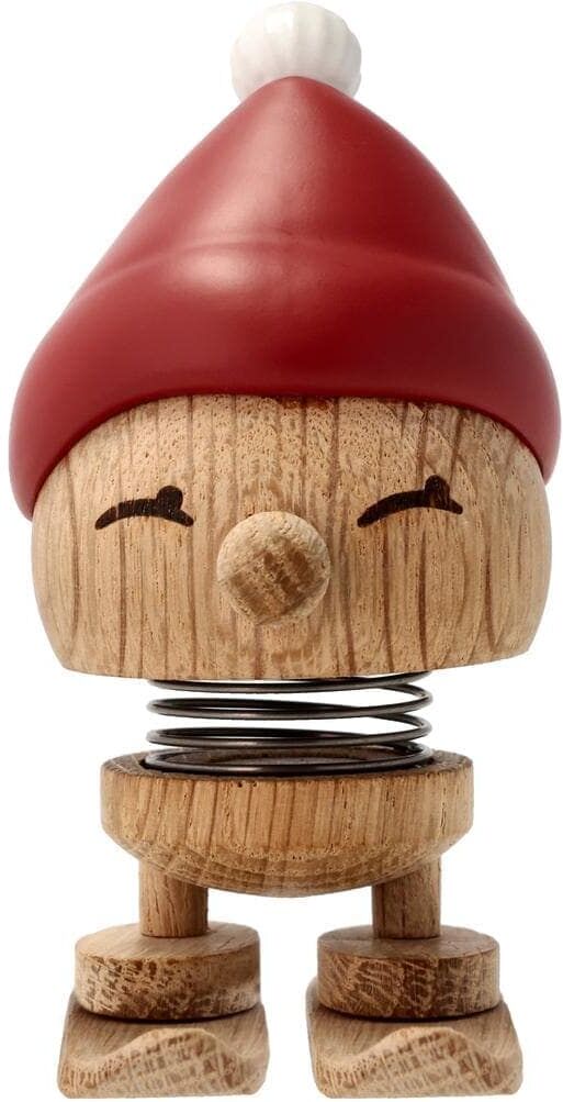Dekofigur HOPTIMIST "Skiing Hoptimist Bimble", braun (braun, rot), Dekofiguren, Dekofigur braun, rot Einheitsgröße