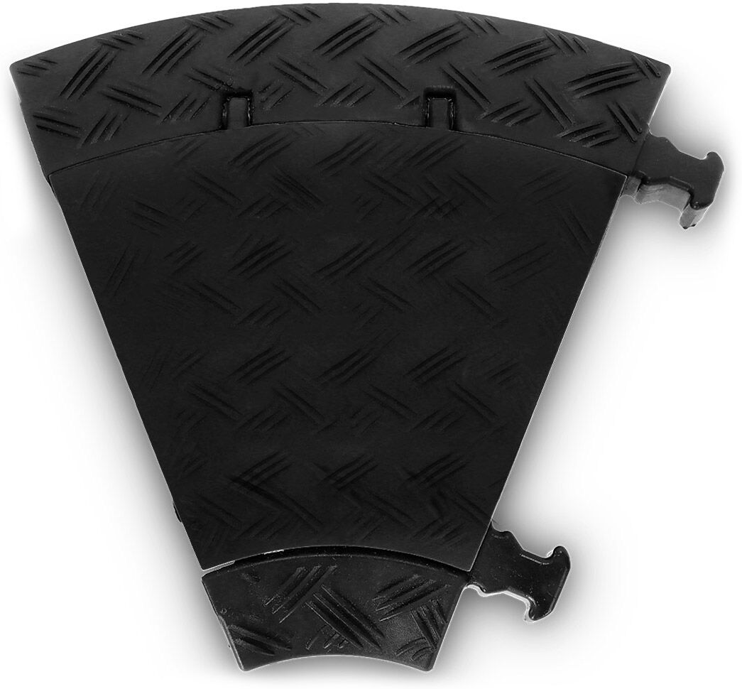 Defender Mini C Mk2   Right   Black - Kabelbrücke 3 Kanäle   Schwarz   45° Bogen Rechts